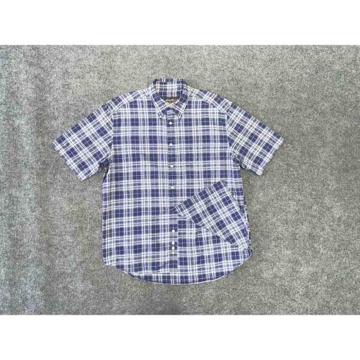 Áo sơ mi nam ngắn tay EDDIE BAUER kẻ caro chính hãng secondhand – Size M - Ảnh 2