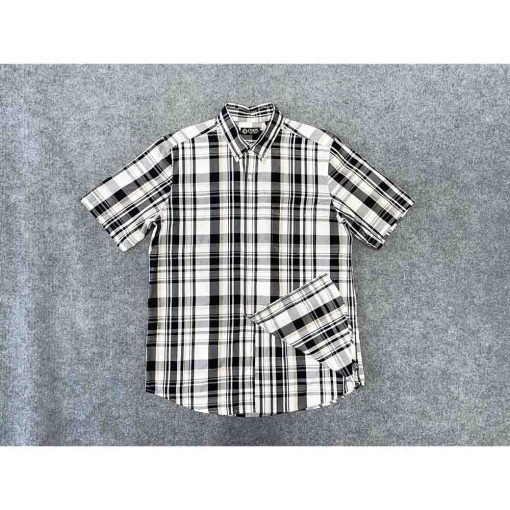 Áo sơ mi nam ngắn tay CHAPS RALPH LAUREN kẻ caro chính hãng secondhand – Size M - Ảnh 2