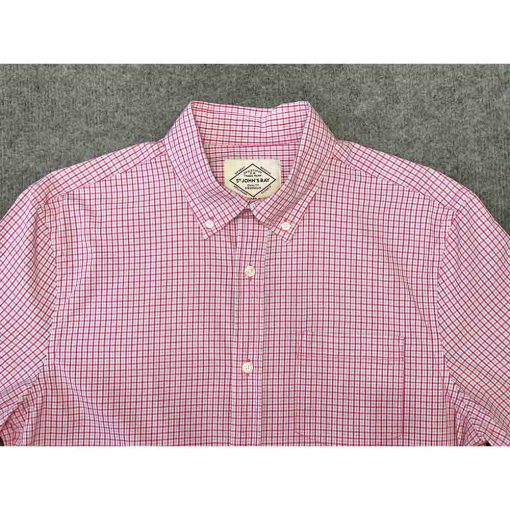Áo sơ mi nam ST JOHN’S BAY Comfort Flex kẻ caro chính hãng secondhand – Size M - Ảnh 3
