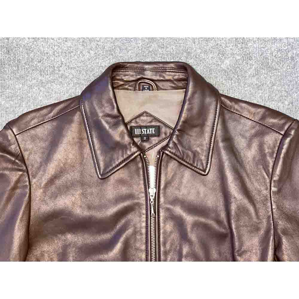 Áo da cừu nữ 111 STATE chính hãng secondhand – Size S - Ảnh 4