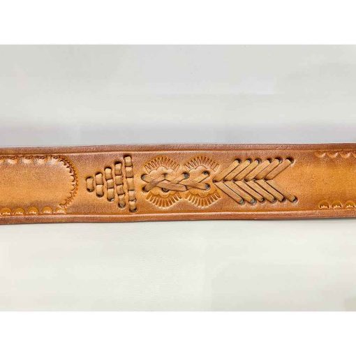 Thắt lưng nam da bò WESTERN Handmade chính hãng secondhand – Size 28 - Ảnh 4