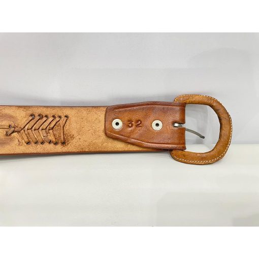Thắt lưng nam da bò WESTERN Handmade chính hãng secondhand – Size 28 - Ảnh 6