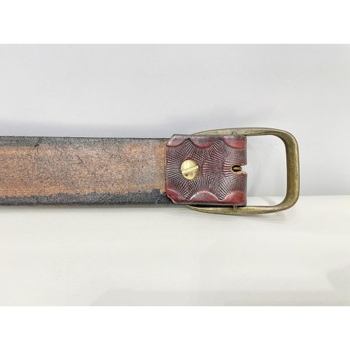 Thắt lưng nam da bò WESTERN Embossed Handmade chính hãng secondhand – Size 38 - Ảnh 6