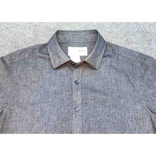 Áo sơ mi nam cộc tay MINANOVA dáng trơn chính hãng – Size M - Ảnh 3