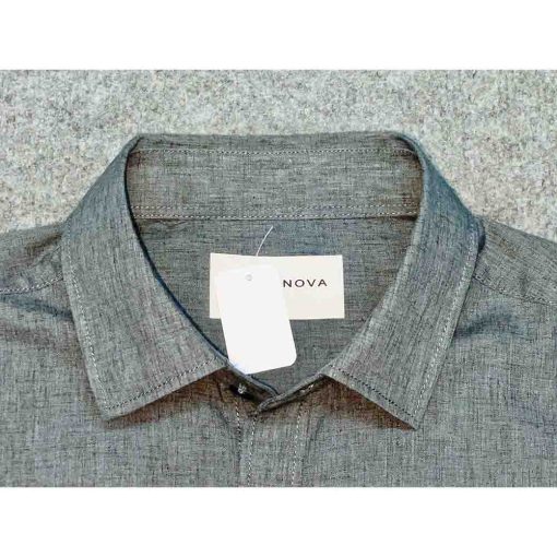 Áo sơ mi nam cộc tay MINANOVA dáng trơn chính hãng – Size M - Ảnh 4