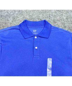 Alternative view of Áo polo nam GAP Stretch Pique Blue chính hãng – Size M