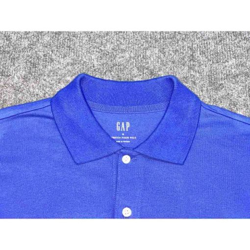 Áo polo nam GAP Stretch Pique Blue chính hãng – Size M - Ảnh 3