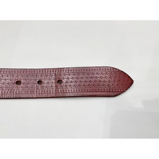 Thắt lưng da bò nam BASKET WEAVE chính hãng seconhand – Size 32 - Ảnh 3