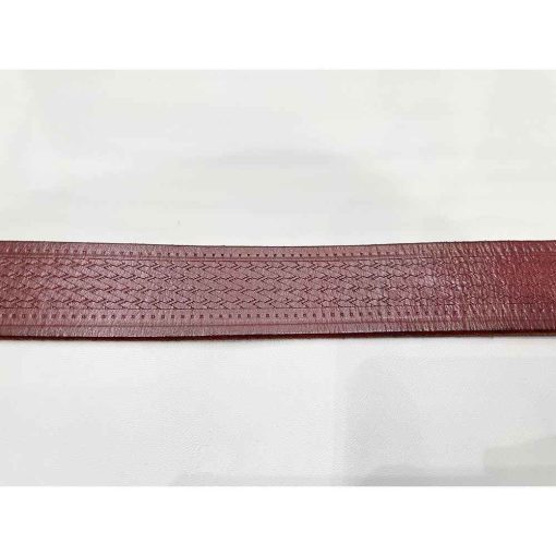 Thắt lưng da bò nam BASKET WEAVE chính hãng seconhand – Size 32 - Ảnh 4