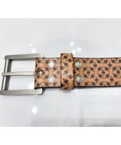 Alternative view of Thắt lưng nam da bò JON WYE Bees Handmade chính hãng secondhand – Size 36