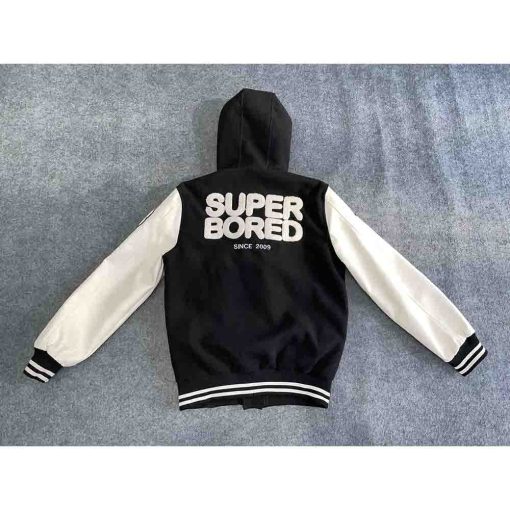 Áo varsity nam SUPER BORED chính hãng secondhand – Size M - Ảnh 5