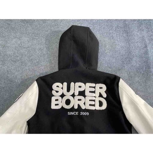 Áo varsity nam SUPER BORED chính hãng secondhand – Size M - Ảnh 6