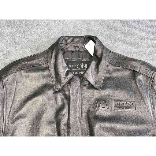 Áo da nam ULTRA ONE Platinum Bomber chính hãng new – Size M - Ảnh 3