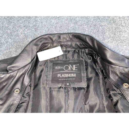 Áo da nam ULTRA ONE Platinum Bomber chính hãng new – Size M - Ảnh 5
