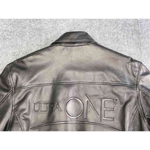 Áo da nam ULTRA ONE Platinum Bomber chính hãng new – Size M - Ảnh 8
