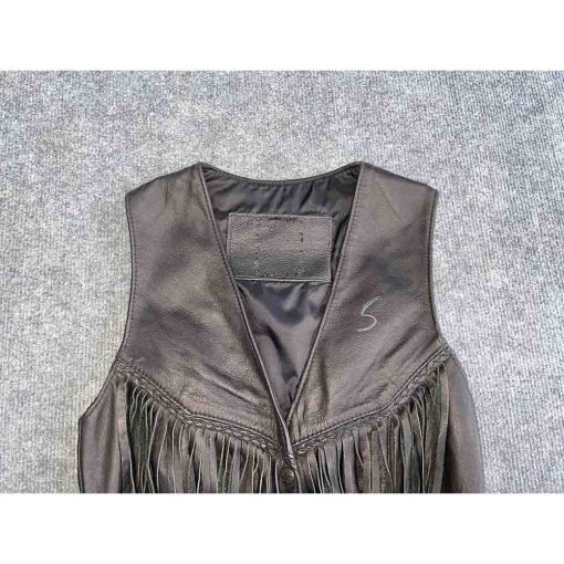 Áo gile da nữ FIRST CLASS Biker chính hãng secondhand – Size S - Ảnh 3