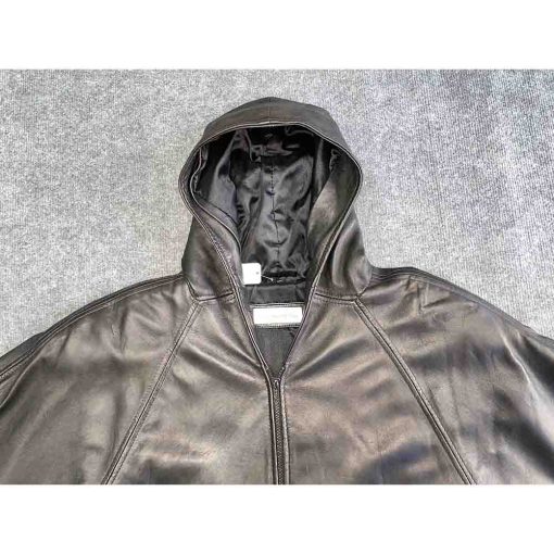 Áo da nam PARIS SPORT CLUB Parka chính hãng secondhand – Size S - Ảnh 2