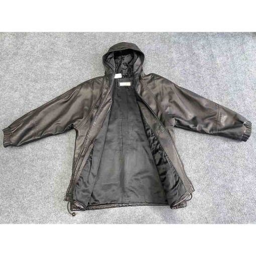 Áo da nam PARIS SPORT CLUB Parka chính hãng secondhand – Size S - Ảnh 3