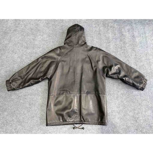 Áo da nam PARIS SPORT CLUB Parka chính hãng secondhand – Size S - Ảnh 6