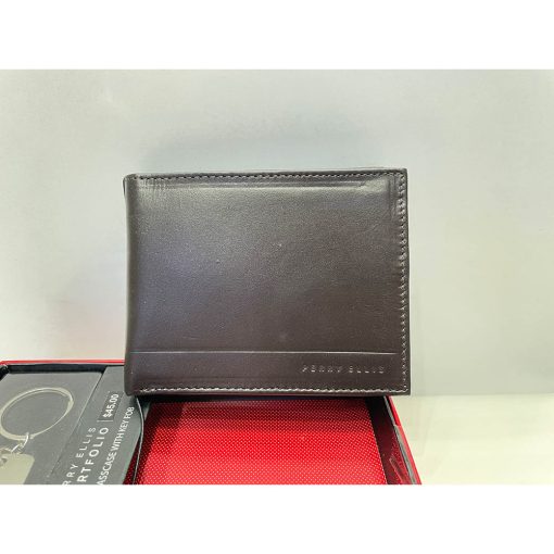 Ví nam da bò PERRY ELLIS Bifold chính hãng new - Ảnh 2