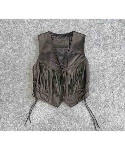Áo gile da nữ FIRST CLASS Biker chính hãng secondhand
