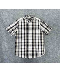 Áo sơ mi nam ngắn tay CHAPS RALPH LAUREN kẻ caro chính hãng secondhand