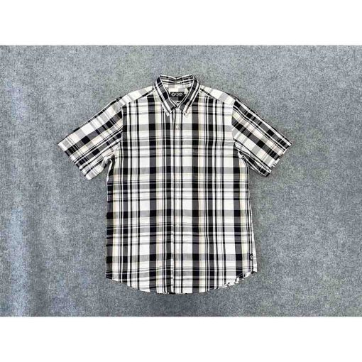 Áo sơ mi nam ngắn tay CHAPS RALPH LAUREN kẻ caro chính hãng secondhand