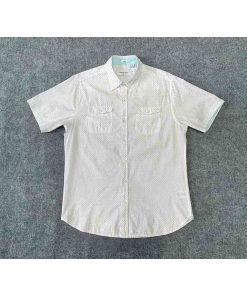 Áo sơ mi nam ngắn tay PAPER DENIM & CLOTH chấm bi chính hãng secondhand