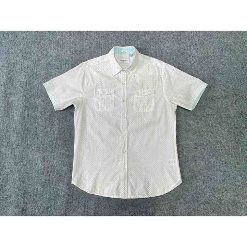 Áo sơ mi nam ngắn tay PAPER DENIM & CLOTH chấm bi chính hãng secondhand