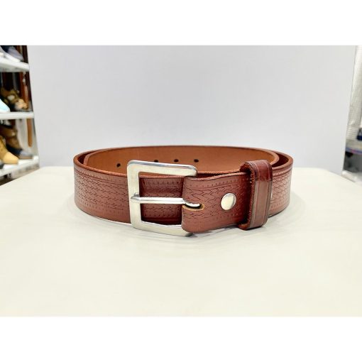 Thắt lưng da bò nam BASKET WEAVE chính hãng seconhand