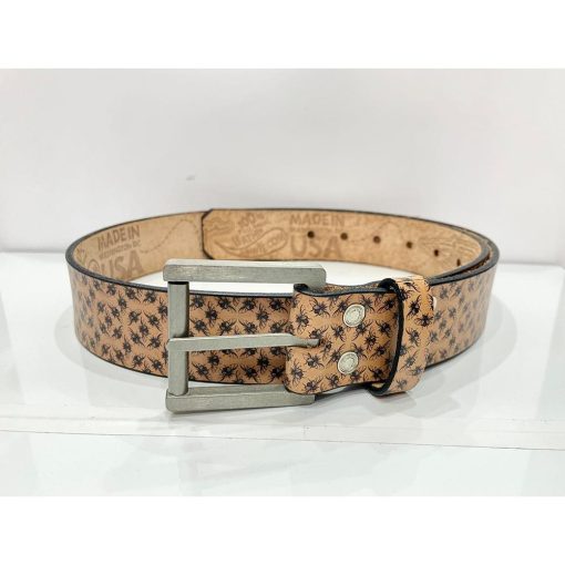 Thắt lưng nam da bò JON WYE Bees Handmade chính hãng secondhand