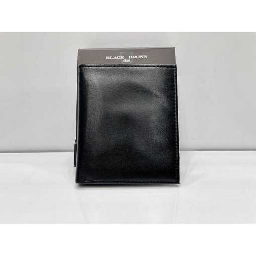 Ví nam da cừu BLACK BROWN 1826 Vertical Wallet chính hãng new