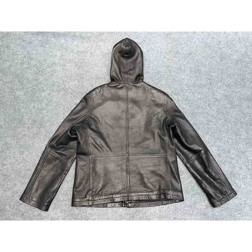 Áo da cừu nam BRANDON THOMAS Hoodie Jacket chính hãng 2hand – Size M - Ảnh 7