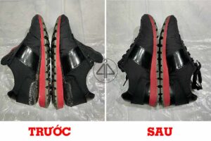 Dán keo giày Prada