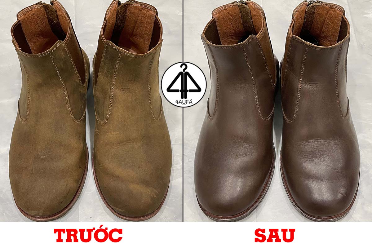 Đổi màu giày boot cao cổ