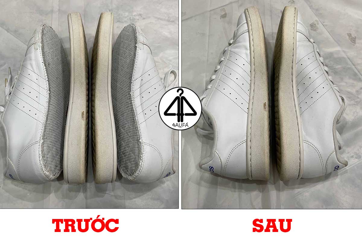 Khâu và dán keo cho giày Adidas