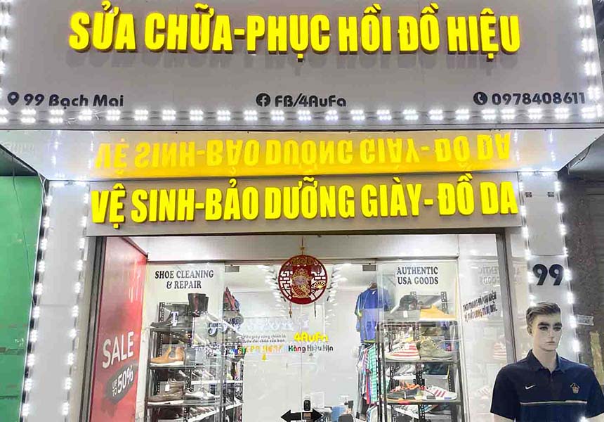 Cửa hàng sửa chữa giày Hà Nội