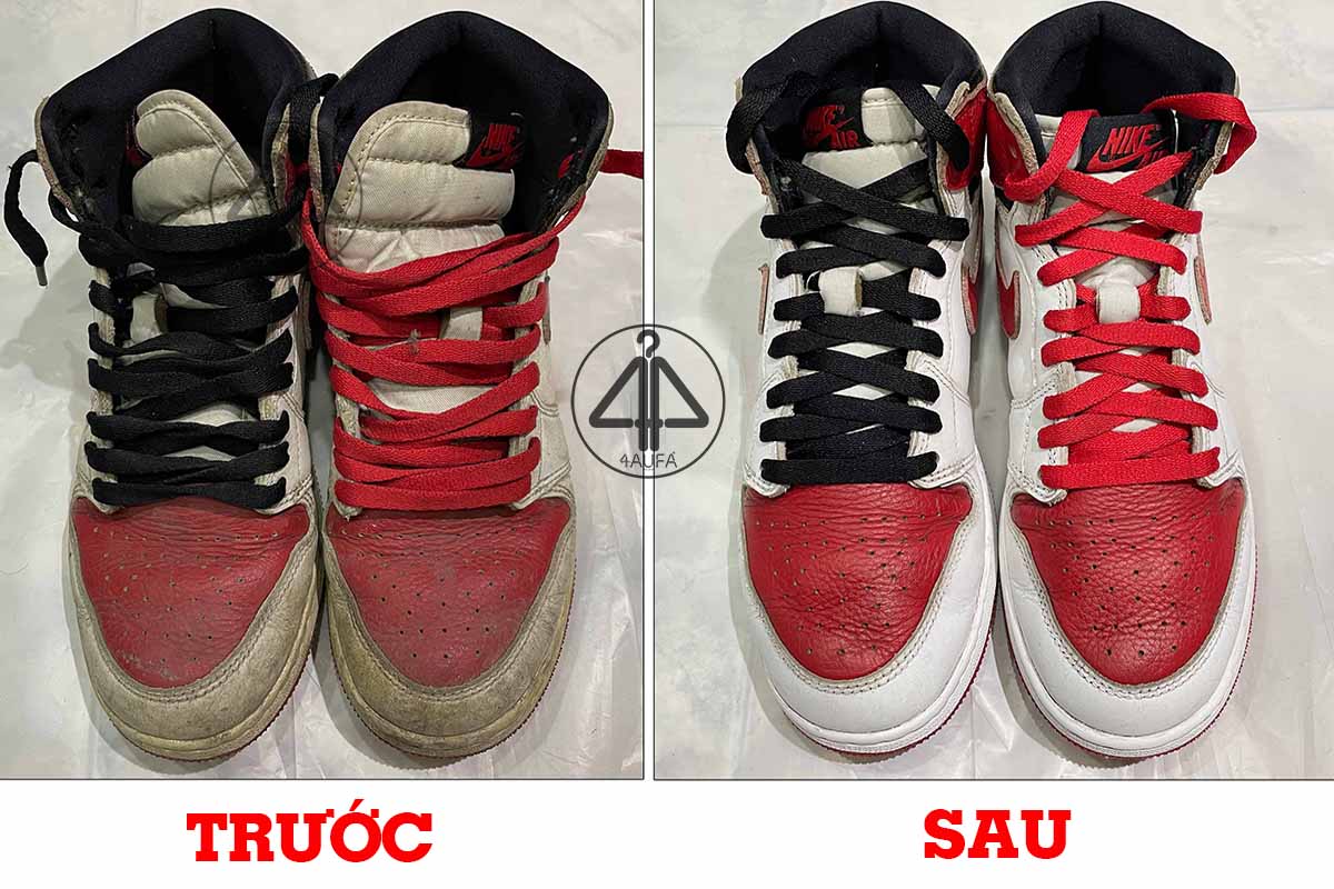 Trước và sau khi spa Air Jordan