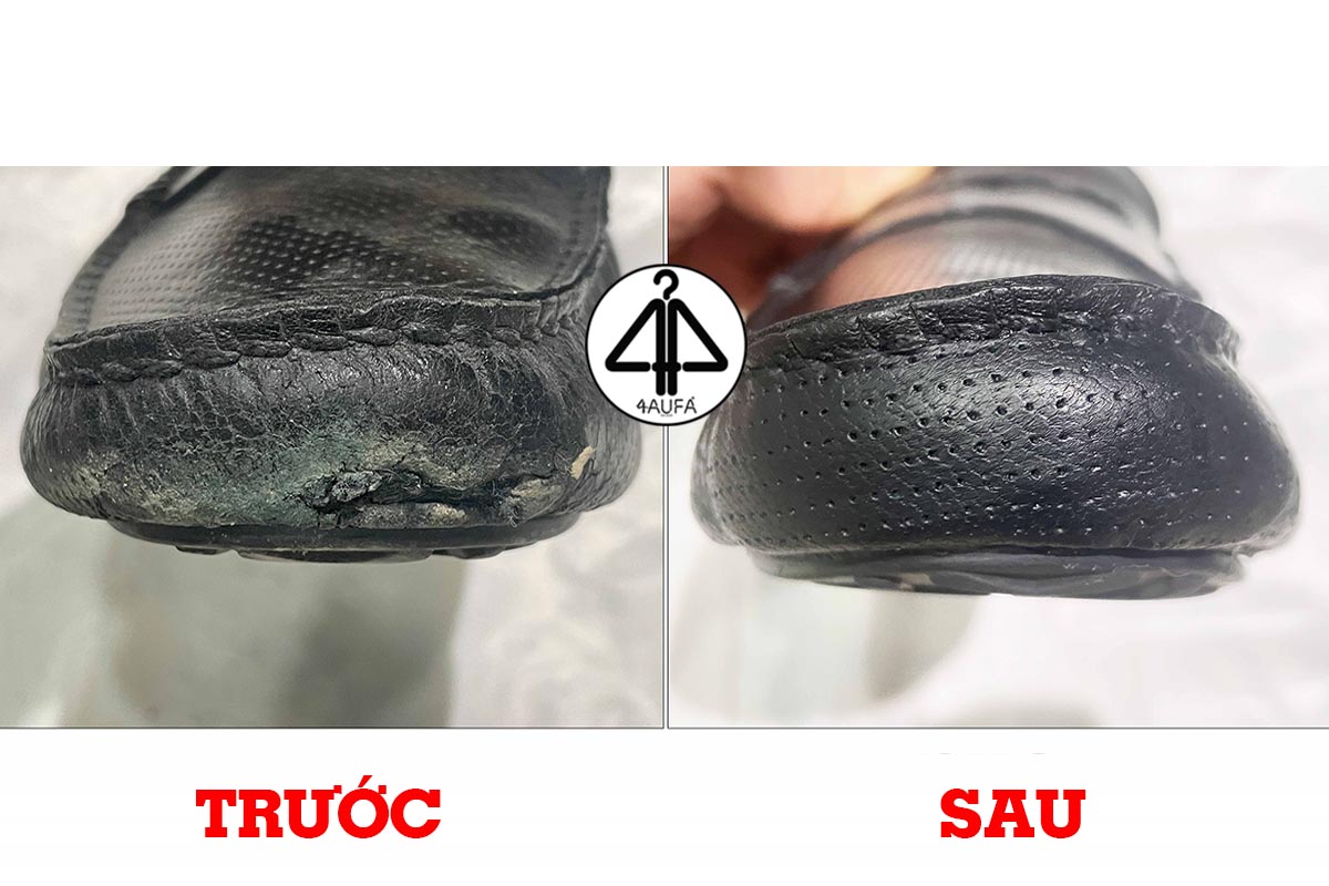 Vá thủng rách giày da