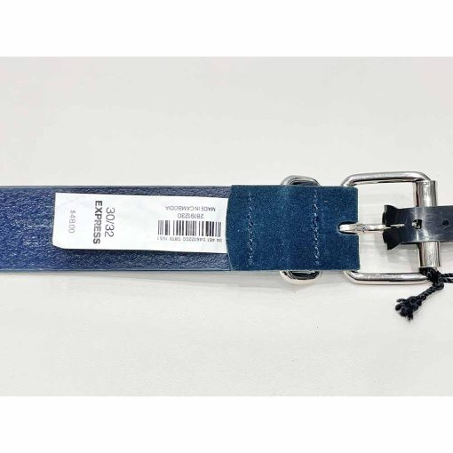 Thắt lưng bản nhỏ da lộn BANANA REPUBLIC Express Suede chính hãng new – Size 32 - Ảnh 6