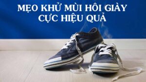Cách khử mùi hôi giày