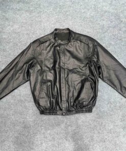 áo da bò ANDREW MARC Bomber chính hãng 2hand