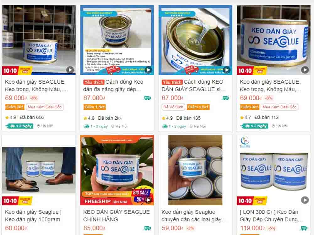 Các loại keo dán giày thể thao