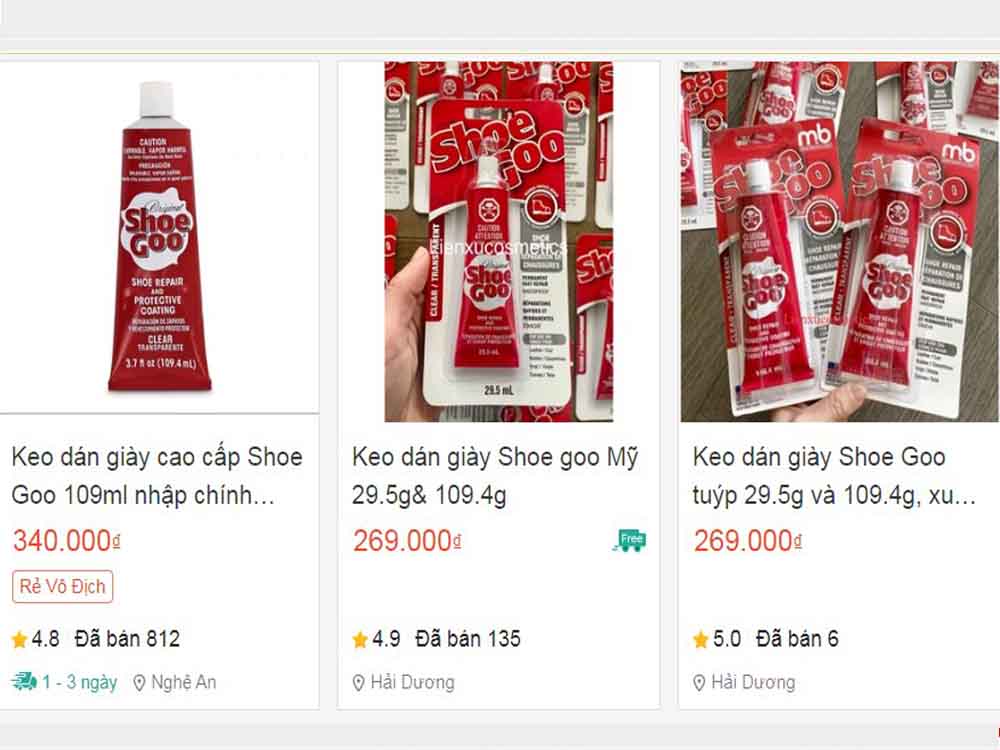 Mua keo dán giày ở đâu