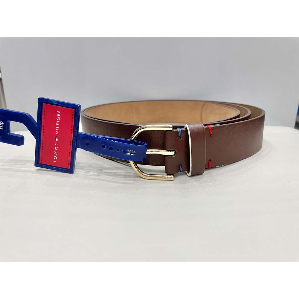 Dây lưng bản nhỏ TOMMY HILFIGER Half Round chính hãng new