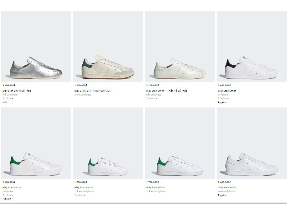 Giá giày Stan Smith