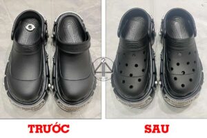 Đục lỗ dép Crcocs