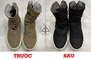 Nhuộm giày boot cao cổ