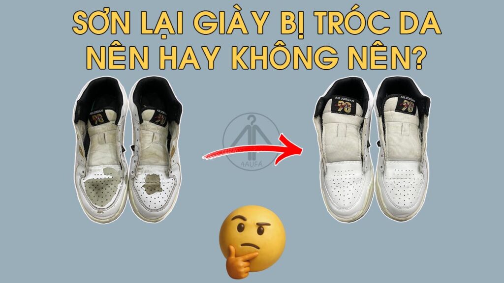 Sơn lại giày bị tróc da