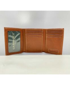 Alternative view of Ví đứng da bò BASS Trifold chính hãng new